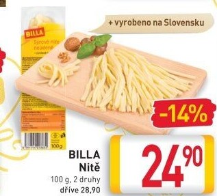 Sýrové nitě Billa