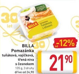 Tuňáková pomazánka Billa