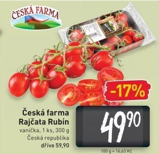 Rajčata Rubín Česká farma