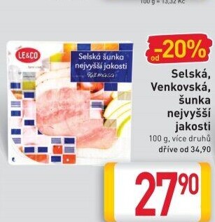 Šunka selská nejvyšší jakosti LE&amp