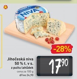 Sýr Niva Jihočeská 50% Madeta