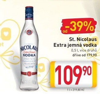 Vodka extra jemná St. Nicolaus