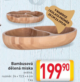 Bambusová servírovací miska