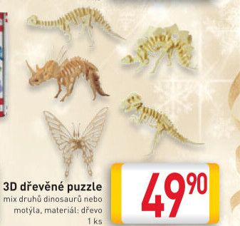 Dřevěné puzzle 3D