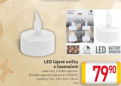 Svíčky čajové LED