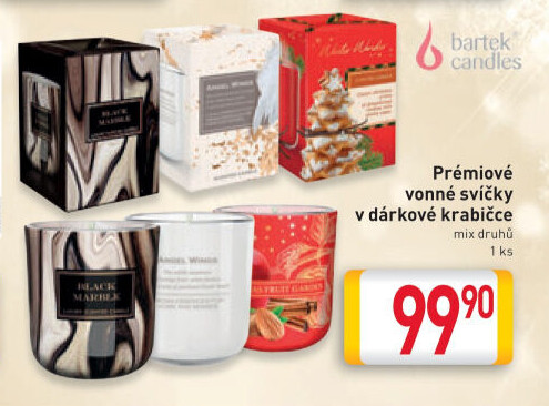 Svíčky ve skle Bartek Candles
