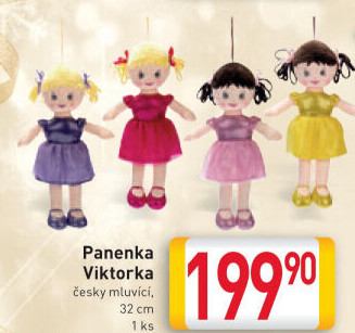 Textilní panenka se zvukem