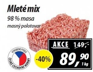 Mleté maso mix