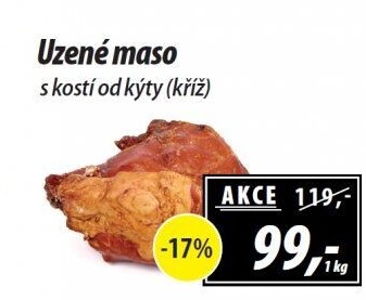 Uzené maso od kýty s kostí