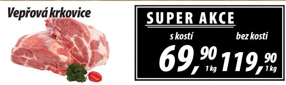 Vepřová krkovice s kostí