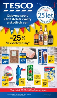 akční leták Tesco 27.10.2021-2.11.2021