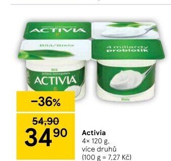 Bílý jogurt Activia Danone