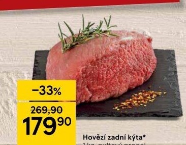 Hovězí kýta zadní bez kosti
