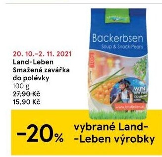 Hrášek smažený Land Leben