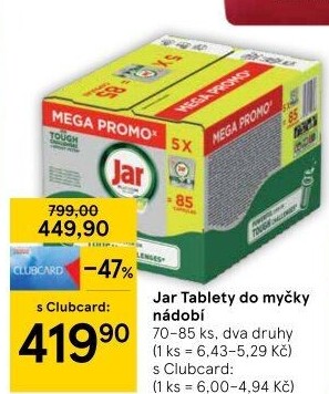 Kapsle do myčky Jar