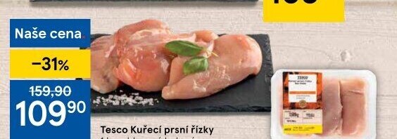 Kuřecí prsní řízky Tesco