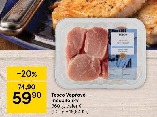 Medailonky vepřové Tesco