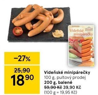 Minipárečky vídeňské Ponnath