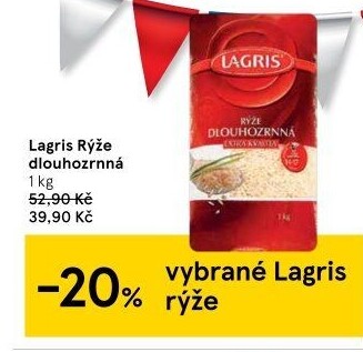 Rýže dlouhozrnná Lagris