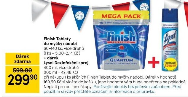 Tablety do myčky Finish
