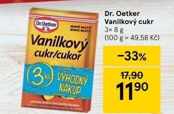 Vanilkový cukr Dr. Oetker