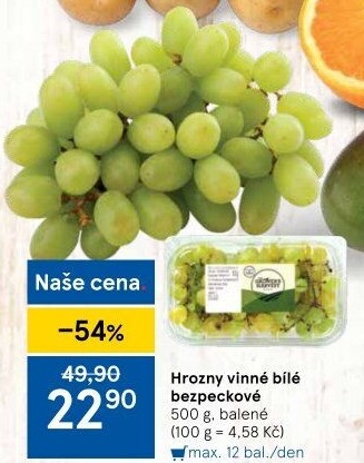Hrozny bílé bezsemenné The Grower'