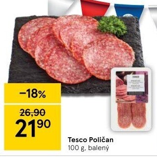 Salám Poličan Tesco