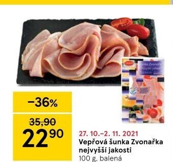 Šunka vepřová Zvonařka nejvyšší jakosti