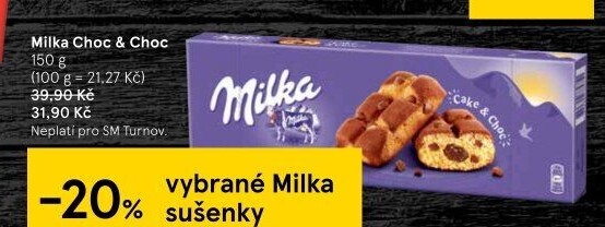 Sušenky Choc Choc Milka