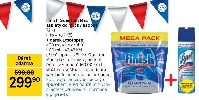 Tablety do myčky Quantum Max Finish