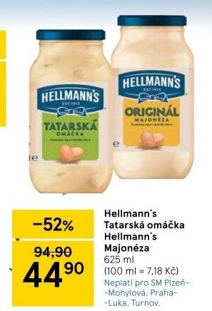 Tatarská omáčka Hellmann'