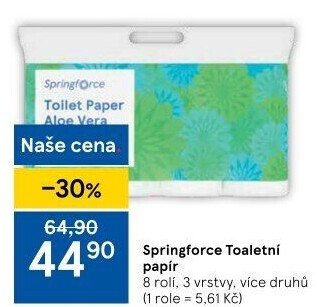 Toaletní papír 3vrstvý Springforce