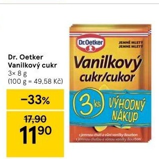 Vanilkový cukr Dr. Oetker