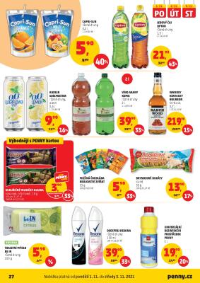 akční leták Penny Market 27.10.2021-3.11.2021