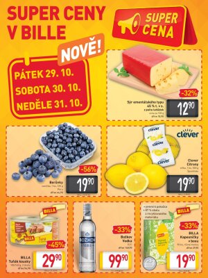akční leták BILLA 27.10.2021-2.11.2021