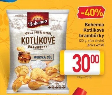 Brambůrky kotlíkové Bohemia Chips