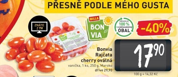 Rajčata cherry Billa Bonvia
