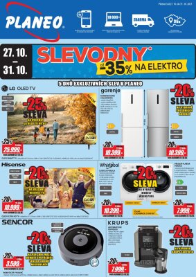 akční leták Planeo Elektro 27.10.2021-31.10.2021