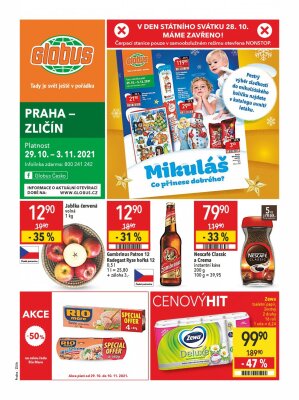 akční leták Globus 29.10.2021-3.11.2021
