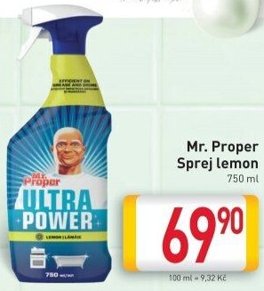 Čističe ve spreji Mr. Proper