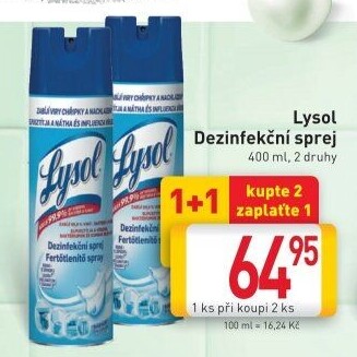 Dezinfekční sprej na prádlo Lysol