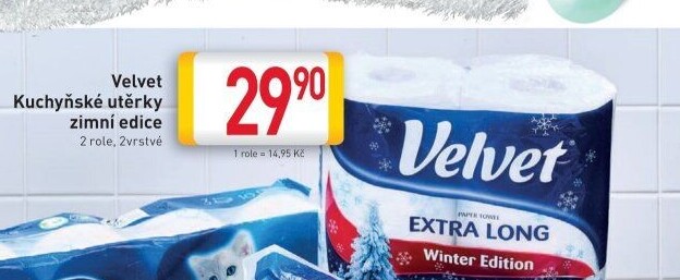 Kuchyňské utěrky 2vrstvé Velvet