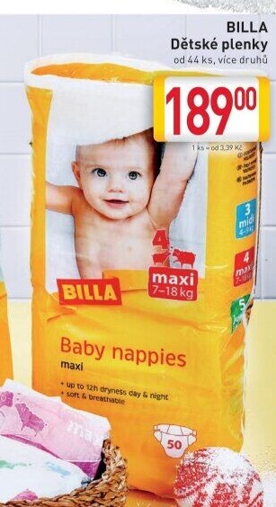 Pleny dětské Billa