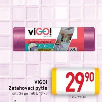 Pytle na odpadky zatahovací 60 l ViGo