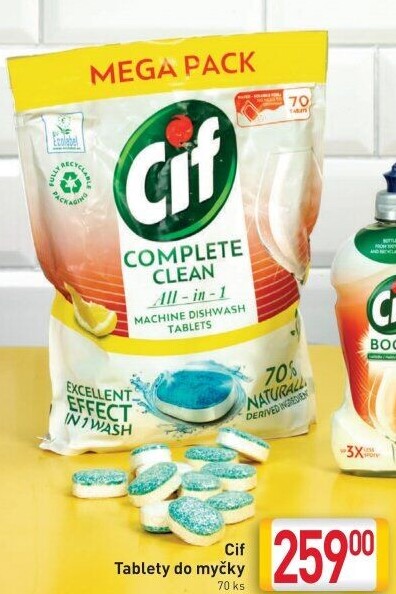 Tablety do myčky All in 1 Cif