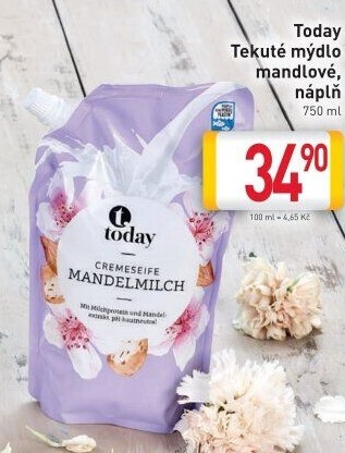 Tekuté mýdlo Today - náhradní náplň