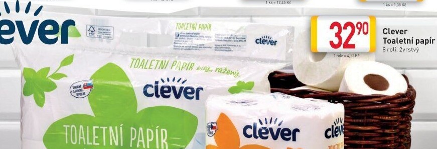 Toaletní papír 2vrstvý Clever