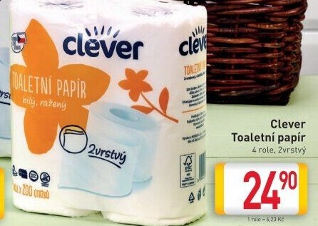 Toaletní papír 2vrstvý Clever
