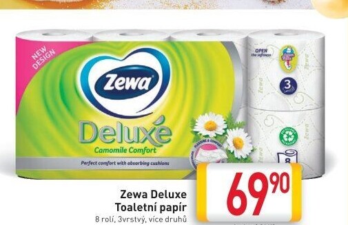 Toaletní papír 3vrstvý Deluxe Zewa