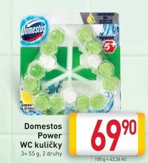 WC blok tuhý Power 5+ Domestos